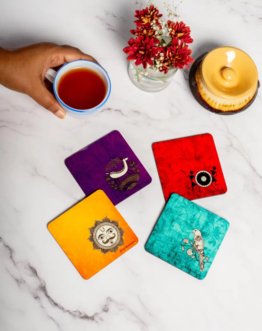 Indian Tribal Design Coaster set