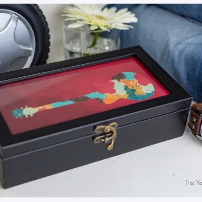 Multicolored Guitar Trinket Box