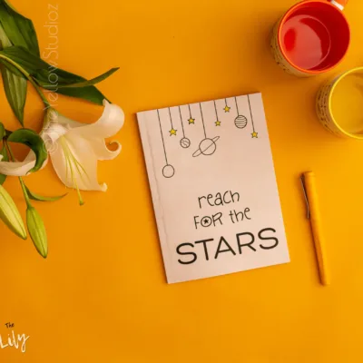 Lily Collection Dairy with Quote - Reach for the Stars