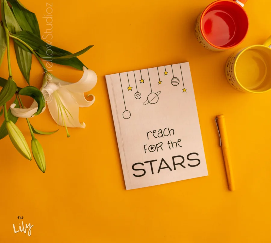 Lily Collection Dairy with Quote - Reach for the Stars