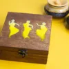 Lakshmi Ganesh in a Yellow Suramya wooden box 2