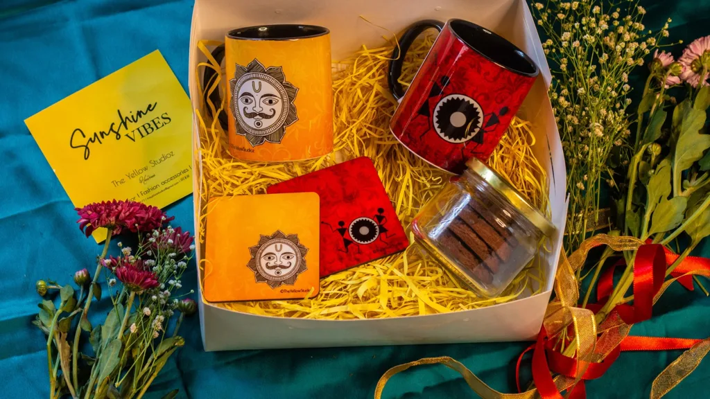 Unique Rakhi Gift Guide - Artful indulgence hamper The Yellow Studioz