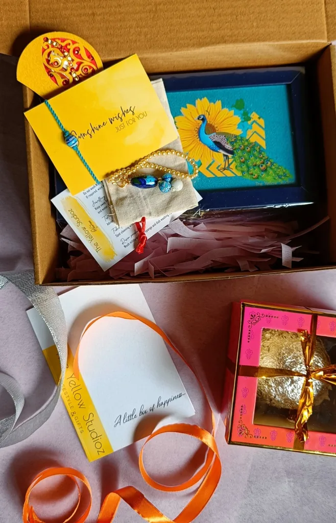 Unique Rakhi Gift Guide - Treasure hamper The Yellow Studioz