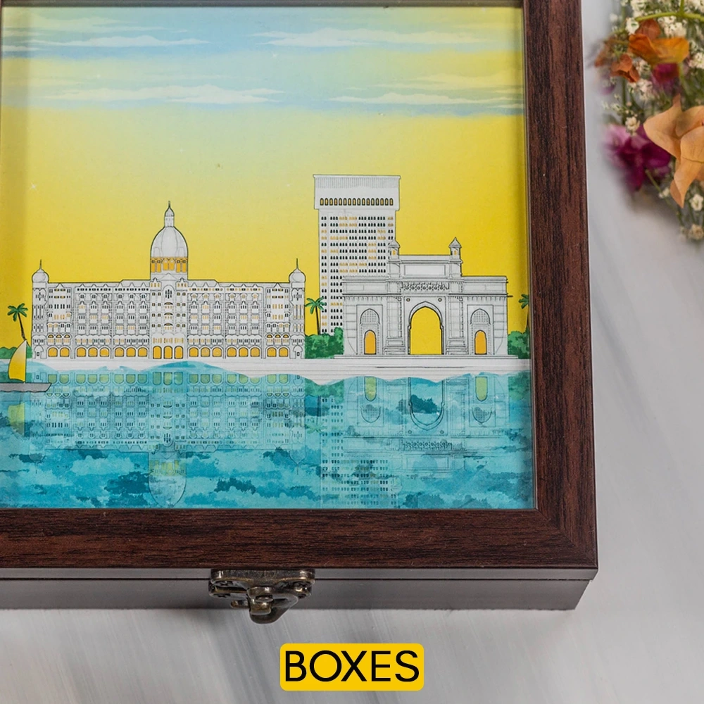 Mumbai Wooden Box 