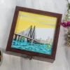 Mumbai Sea Link Trinket Box Top