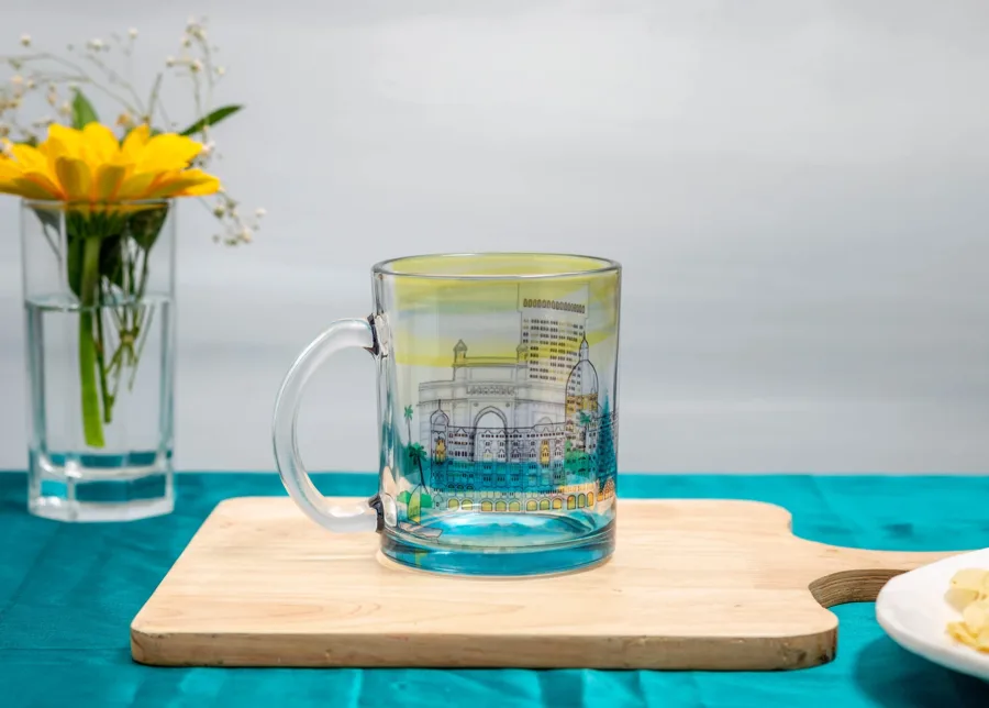 TYS23 Mumbai Iconic Glass Mug 1a