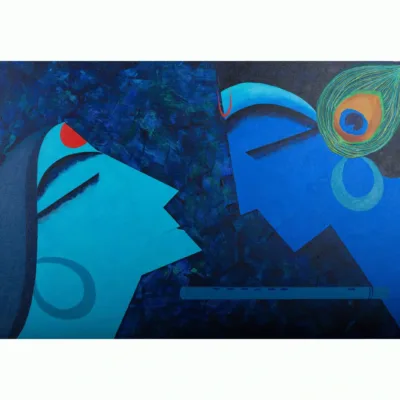 Eternal Love - Radha Krishna Art Print