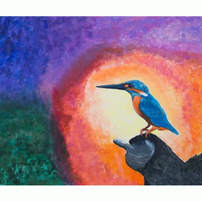 Kingfisher Serenity Art Print