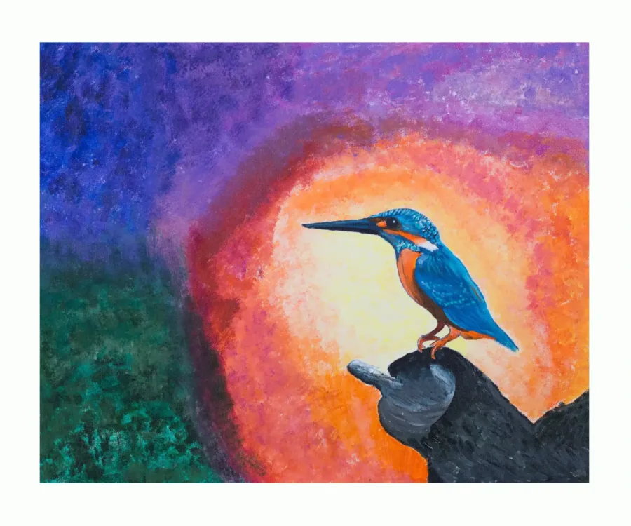 Kingfisher Serenity Art Print