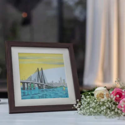 Mumbai Sea Link Art Print in Photo Frame