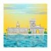 Mumbai Skyline Art Print with Gateway of India and Taj Hotel