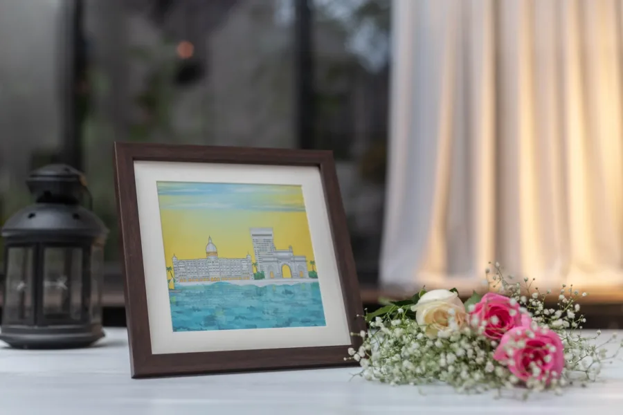 Mumbai Skyline Art Print in Photo Frame