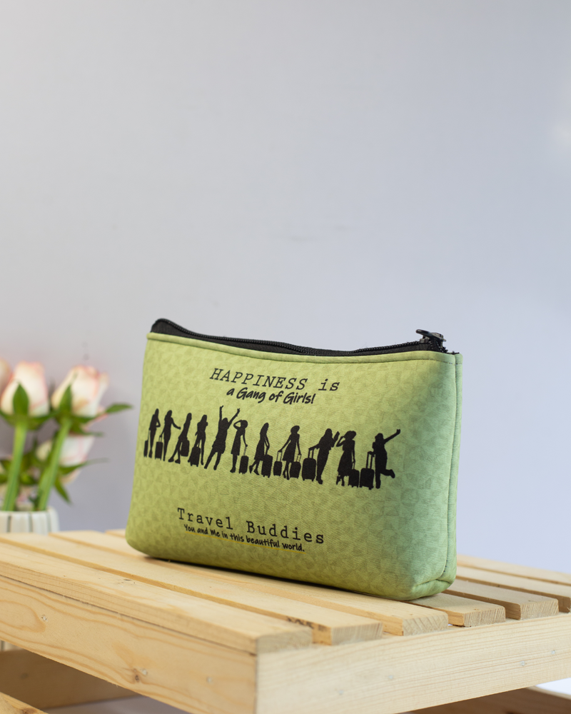 Girl Gang Travel Pouch Pastel Green