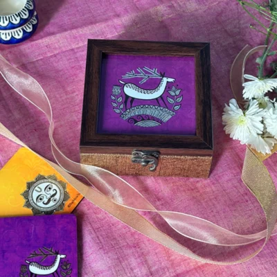 Purple Deer Trinket Box